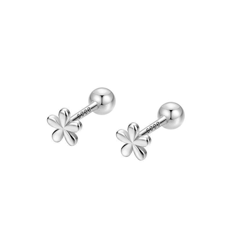 Sterling Silver Mini Flower Earrings