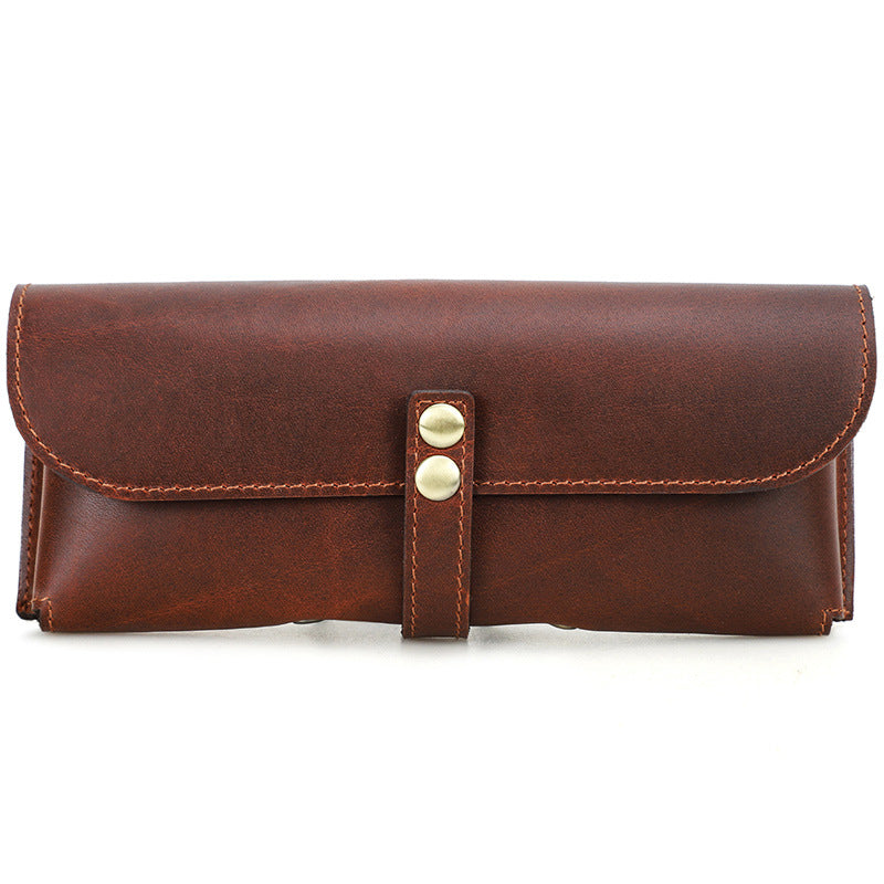 Genuine Leather Sunglasses Storage Case