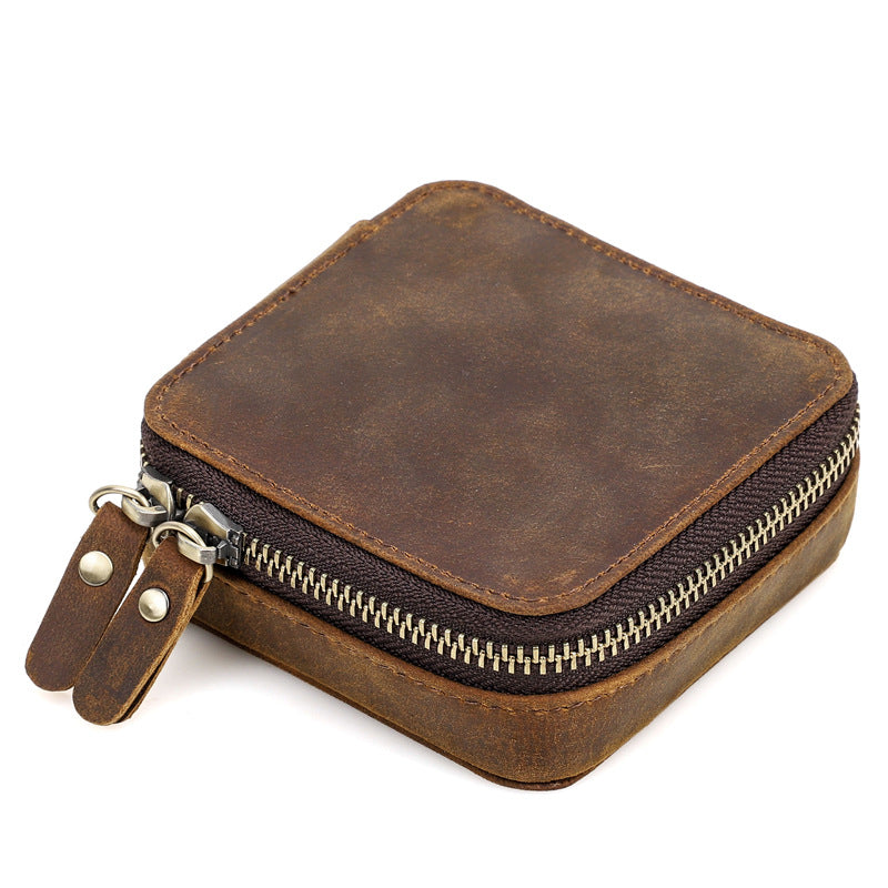 Genuine Leather Protable Travle Jewelry Box